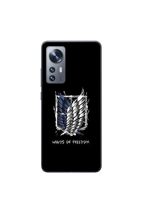 Xiaomi Mi 12 Uyumlu Şeffaf Kılıf Attack On Titan 1 Tasarımlı