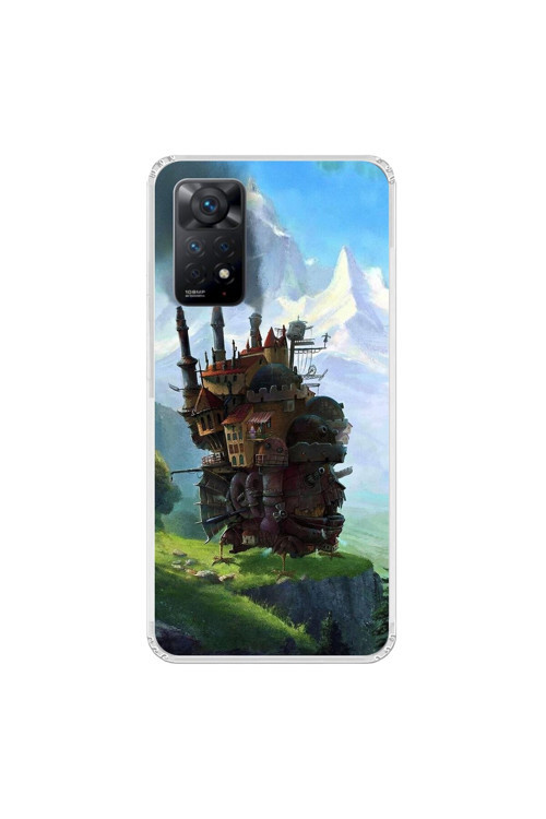 Xiaomi Redmi Note 11 Pro Uyumlu Şeffaf Kılıf Howls Moving Castle 1 Tasarımlı