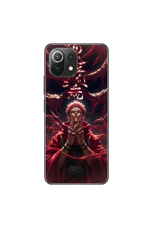 Xiaomi Mi 11 Lite Uyumlu Şeffaf Kılıf Jujutsu Kaisen 1 Tasarımlı