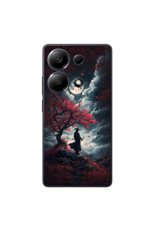 Xiaomi Redmi Note 13 Pro Uyumlu Şeffaf Kılıf Samurai 2 Tasarımlı