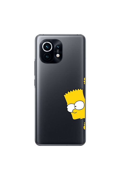 Xiaomi Mi 11 Uyumlu Şeffaf Kılıf Cartoon 16 Tasarımlı