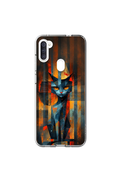 Samsung Galaxy A11 Uyumlu Şeffaf Kılıf Aesthetic 2 Tasarımlı