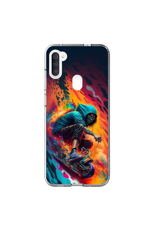 Samsung Galaxy A11 Uyumlu Şeffaf Kılıf Aesthetic 5 Tasarımlı