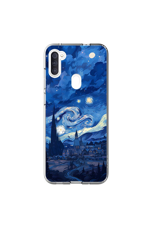Samsung Galaxy A11 Uyumlu Şeffaf Kılıf Aesthetic 8 Tasarımlı