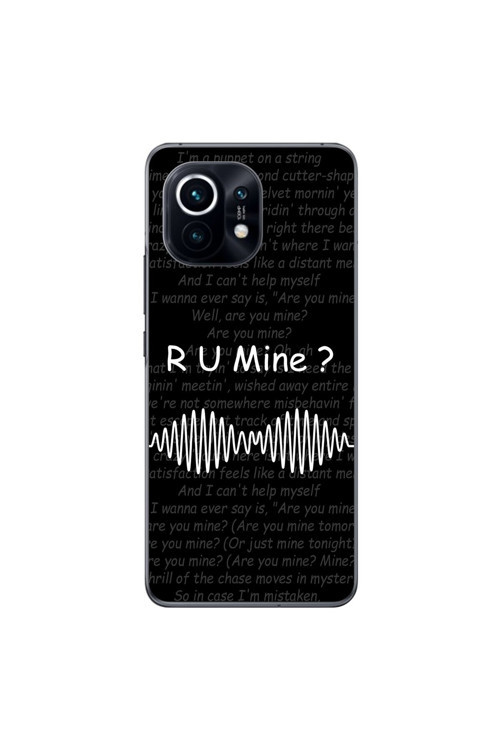 Xiaomi Mi 11 Uyumlu Şeffaf Kılıf R U Mine Tasarımlı
