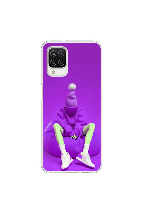 Samsung Galaxy A12 Uyumlu Şeffaf Kılıf No Face 6 Tasarımlı