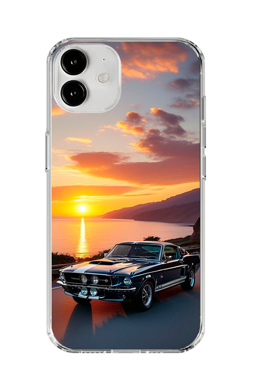 İphone 12 Uyumlu Şeffaf Kılıf Araba Tasarımlı 2