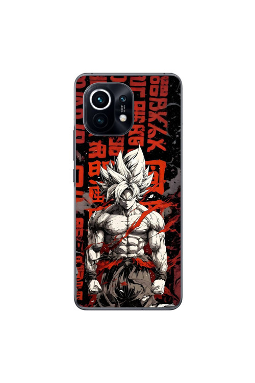 Xiaomi Mi 11 Uyumlu Şeffaf Kılıf Dragon Ball-Z 1 Tasarımlı