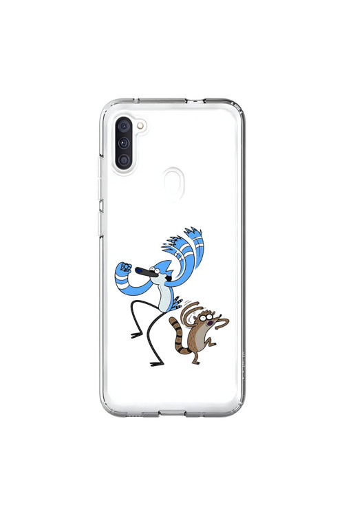 Samsung Galaxy A11 Uyumlu Şeffaf Kılıf Cartoon 13 Tasarımlı
