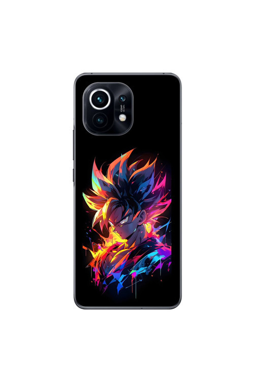 Xiaomi Mi 11 Uyumlu Şeffaf Kılıf Dragon Ball-Z 2 Tasarımlı