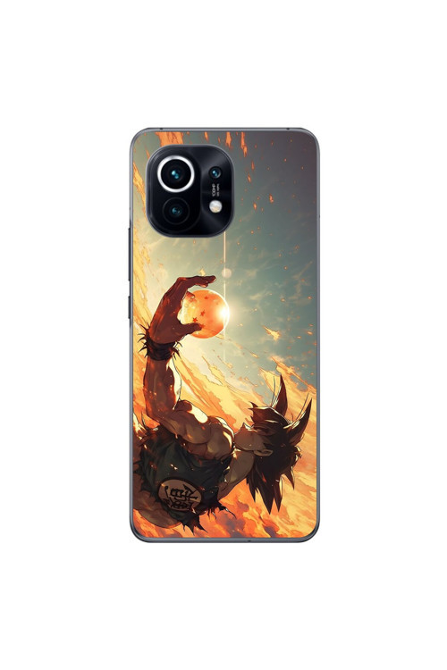 Xiaomi Mi 11 Uyumlu Şeffaf Kılıf Dragon Ball-Z 3 Tasarımlı