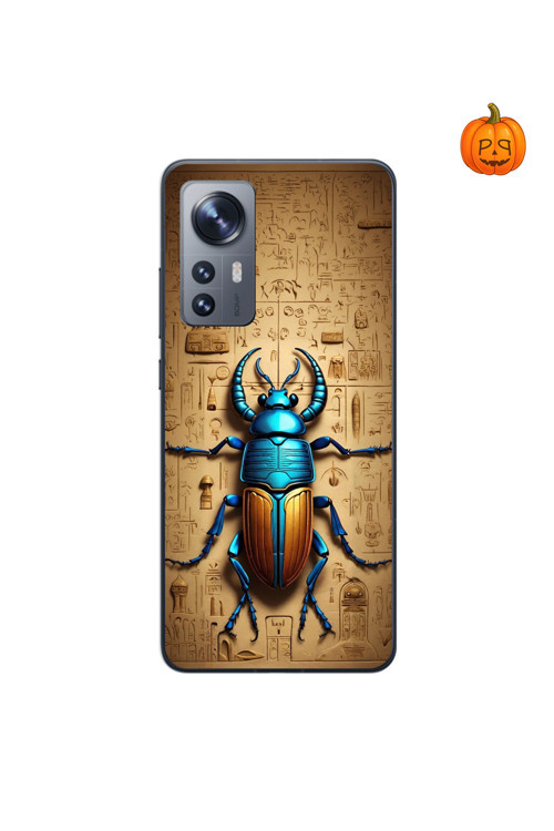 Xiaomi Mi 12 Pro Uyumlu Şeffaf Kılıf Antik Mısır 3 Tasarımlı