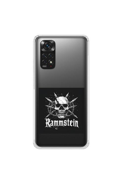 Xiaomi Redmi Note 11 Uyumlu Şeffaf Kılıf Rammstein Tasarımlı