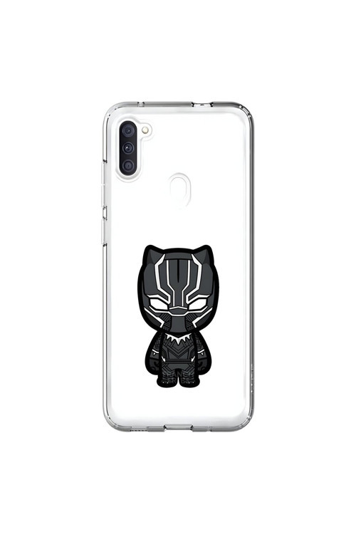 Samsung Galaxy A11 Uyumlu Şeffaf Kılıf Chibi 6 Tasarımlı
