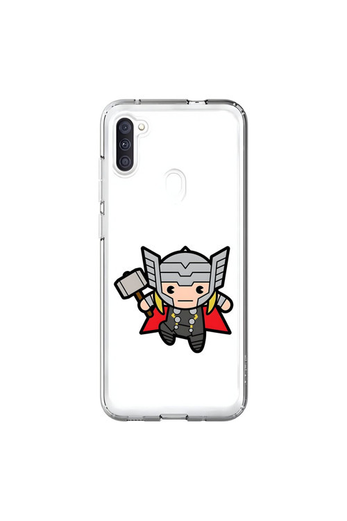Samsung Galaxy A11 Uyumlu Şeffaf Kılıf Chibi 5 Tasarımlı