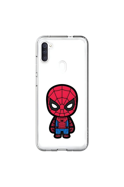 Samsung Galaxy A11 Uyumlu Şeffaf Kılıf Chibi 7 Tasarımlı