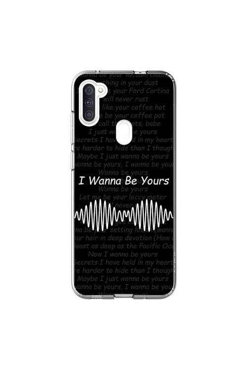 Samsung Galaxy A11 Uyumlu Şeffaf Kılıf I Wanna Be Yours Tasarımlı