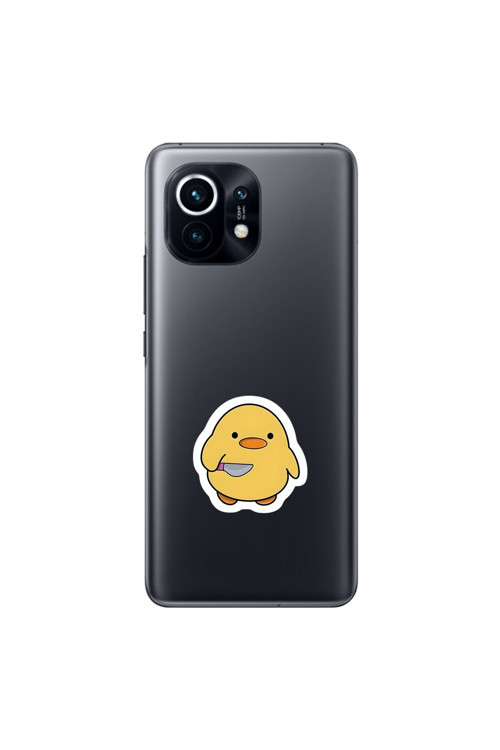 Xiaomi Mi 11 Uyumlu Şeffaf Kılıf Couple Civciv 1 Tasarımlı