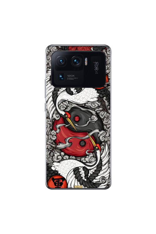 Xiaomi Mi 11 Pro Uyumlu Şeffaf Kılıf Aesthetic 4 Tasarımlı