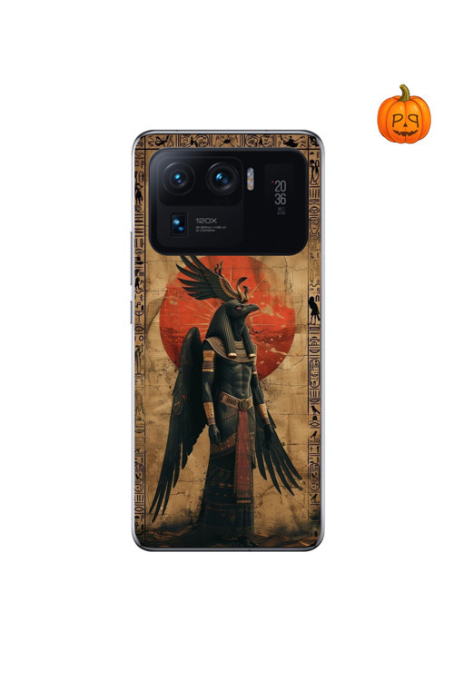 Xiaomi Mi 11 Pro Uyumlu Şeffaf Kılıf Antik Mısır 7 Tasarımlı