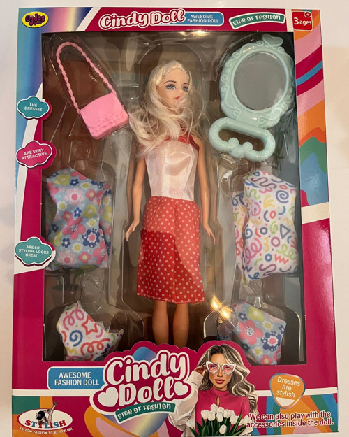Cindy Doll Oyuncak Bebek 4 Yedek Elbiseli 30 Cm Model Bebek K