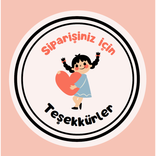 Siparişiniz İçin Teşekkürler sticker 150 Adet