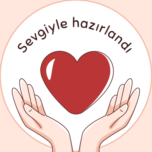 Sevgiyle Hazırlandı Sticker 150 adet