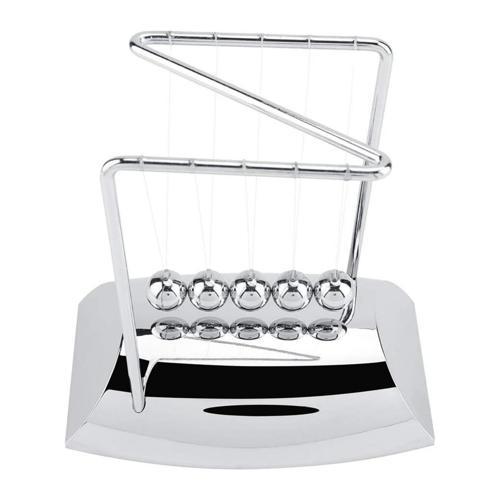 Newton Beşiği Z Denge Balans Sarkaç Topu Gümüş Büyük