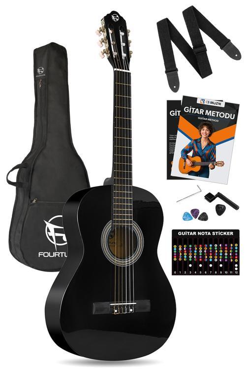 Luca C-180BK Siyah Klasik Gitar Seti 4/4 Sap Ayarlı