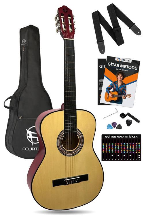 Luca C-180NT Naturel Klasik Gitar Seti 4/4 Sap Ayarlı