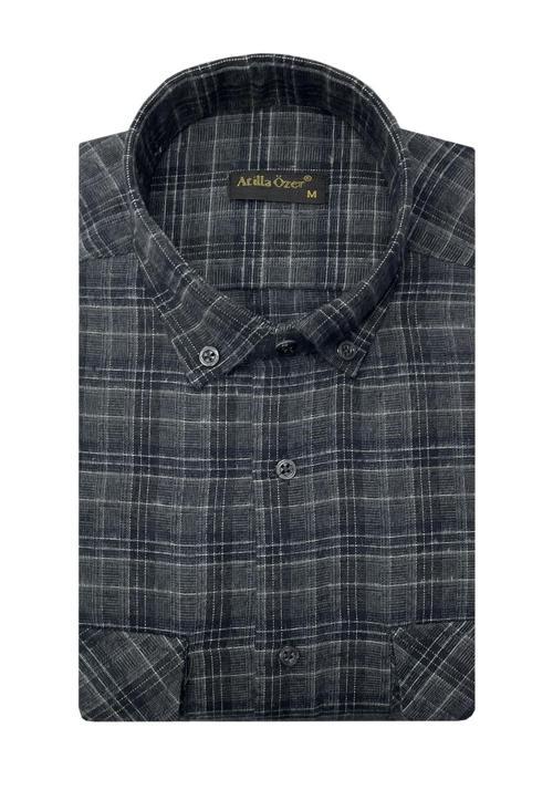 Kışlık Kaşmir Erkek Gömlek - 7463