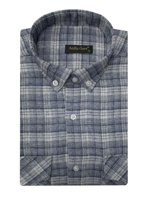 Kışlık Kaşmir Erkek Gömlek - 7463