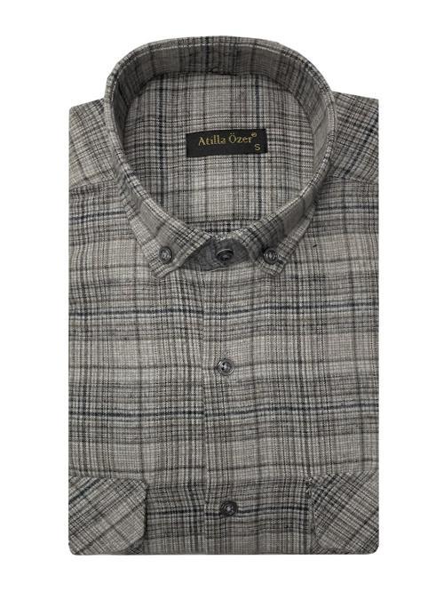 Kışlık Kaşmir Erkek Gömlek - 7463