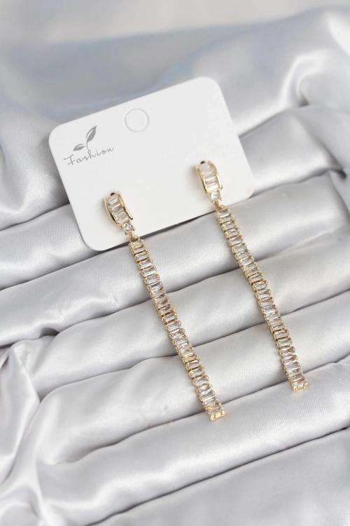 BFS Su Yolu Baget Pirinç Kadın Küpe