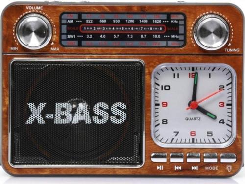 El Fenerli Klasik Retro Fm Radyo 4 Band Usb Tf Sd Aux Bluetooth Destekli Müzik Kutusu