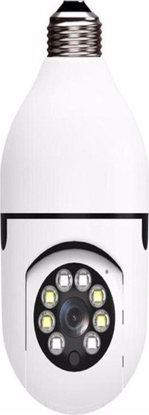 Gece Görüşlü 360 Derece Led Işık 1080p Wifi Kamera Kablosuz Panoramik Balıkgözü Ampul Kamera