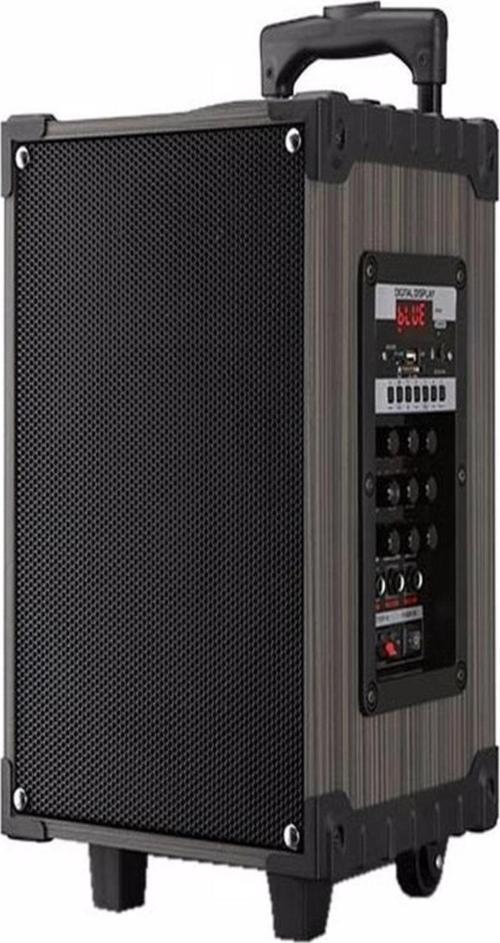 Süper Bass Şarjlı Mikrofonlu Hoparlör Karaoke Sistemi 80 Watt Taşınabilir Parti Box