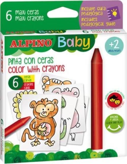 Baby 6’lı Boyama Kartlı Mum Boya Seti