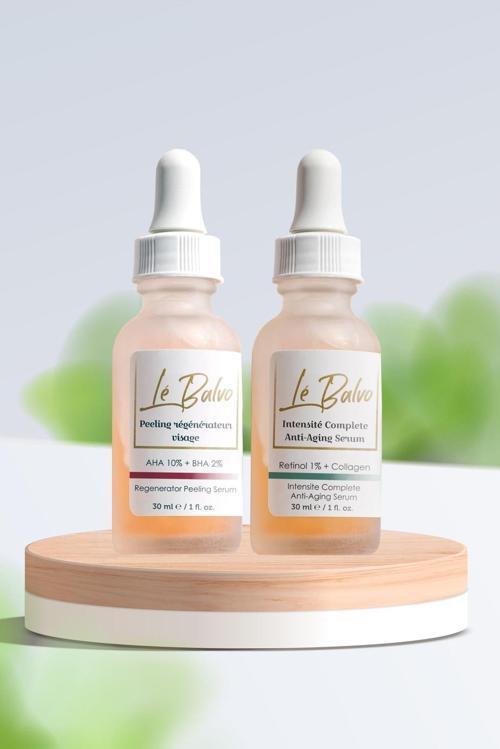 Cilt Tonu Eşitleyici (aha 10% + Bha 2%) + Kırışıklık Gidermeye Yardımcı Serum (retinol %1 Colagen)