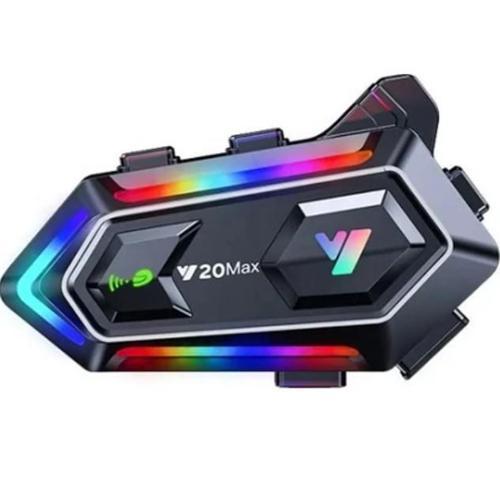 V20 Max Wireless Intercom Akıllı Motosiklet Kask Kulaklığı (300 Metreye Kadar Etkili)