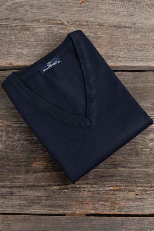 V Yaka Battal (Büyük Boy) Yünlü Kolsuz Triko Süveter