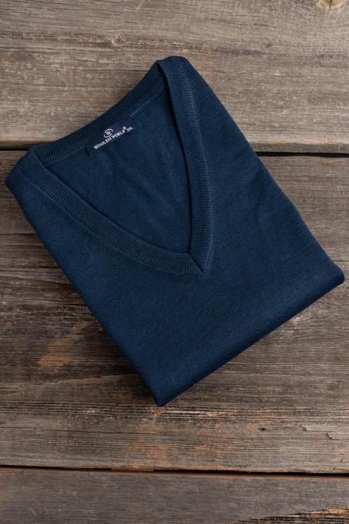 V Yaka Battal (Büyük Boy) Yünlü Kolsuz Triko Süveter