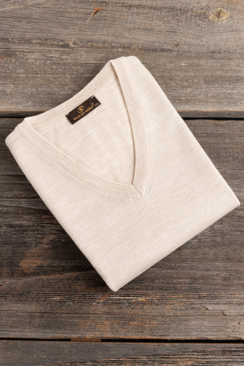 V Yaka Battal (Büyük Boy) Yünlü Kolsuz Triko Süveter