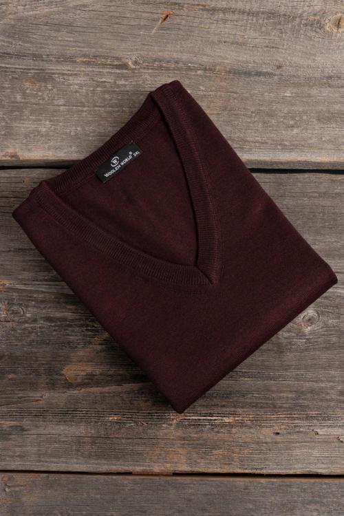 V Yaka Battal (Büyük Boy) Yünlü Kolsuz Triko Süveter