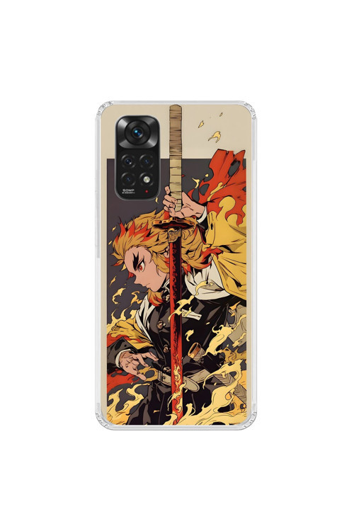 Xiaomi Redmi Note 11 Uyumlu Şeffaf Kılıf Demon Slayer 3 Tasarımlı