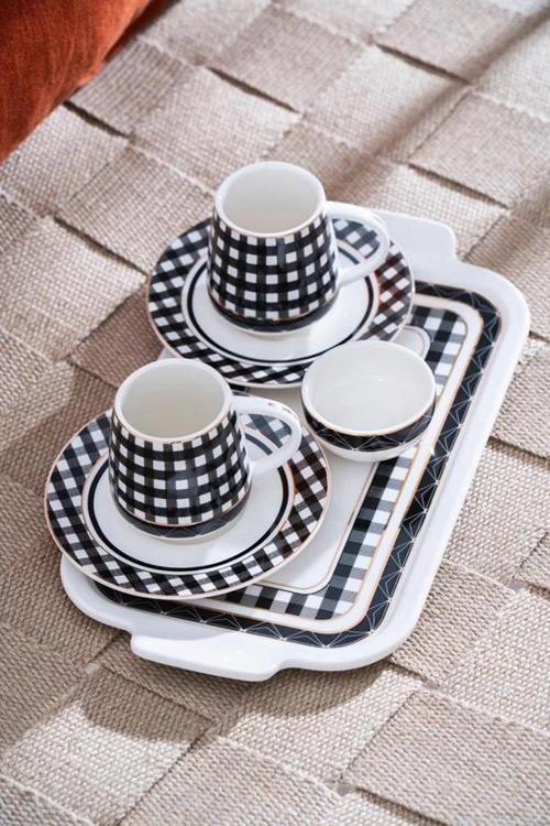 MXG7169 Dama Desenli Fincan Seti 2'li