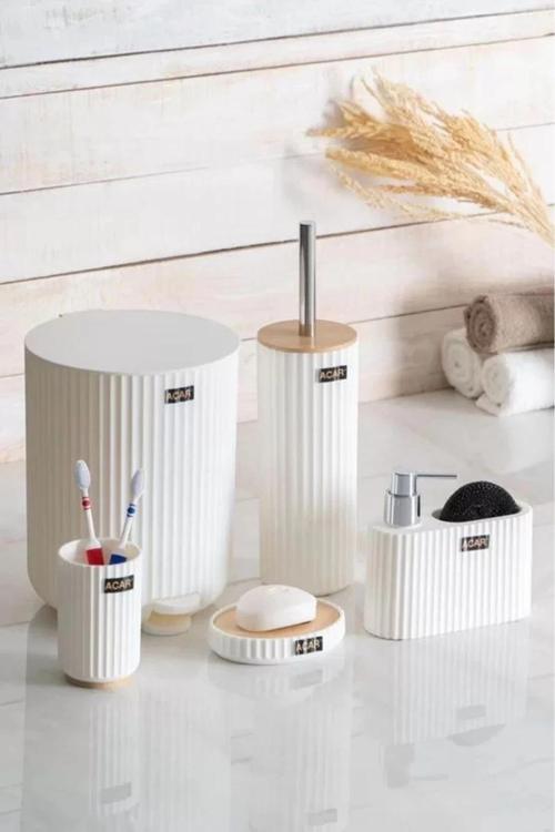 AKR6467 Astoria Plastik Banyo Seti 5'li