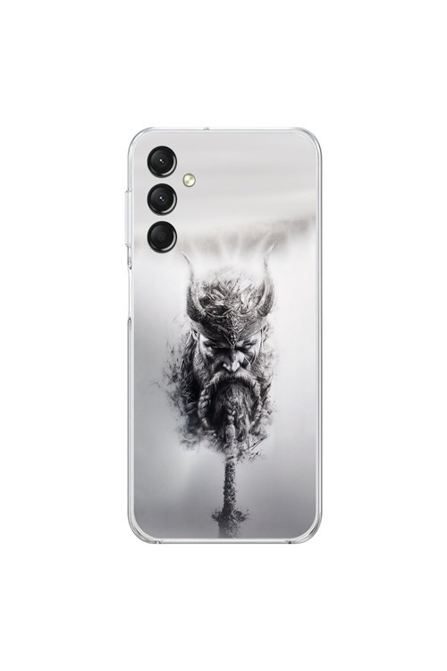 Samsung Galaxy A14 Uyumlu Şeffaf Kılıf Nordic 2 Tasarımlı