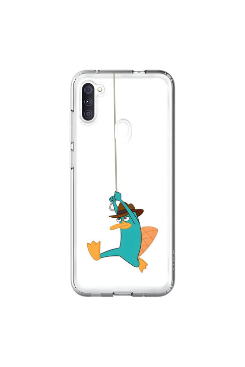 Samsung Galaxy A11 Uyumlu Şeffaf Kılıf Cartoon 11 Tasarımlı