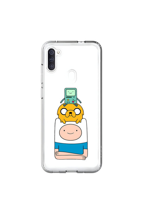 Samsung Galaxy A11 Uyumlu Şeffaf Kılıf Cartoon 1 Tasarımlı